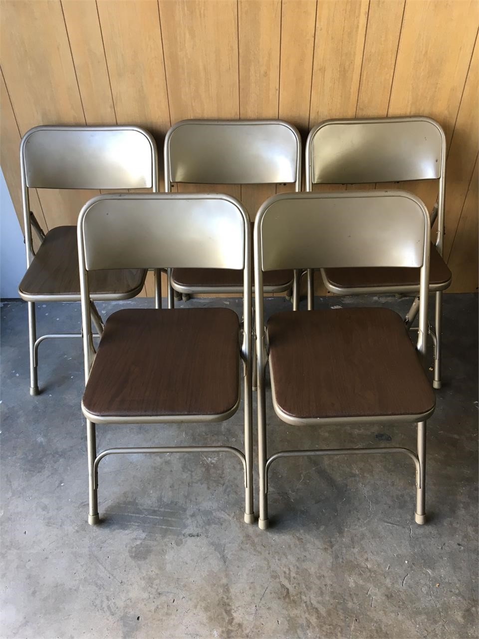 5 Vintage Folding Chairs