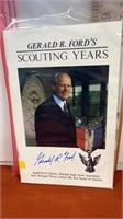 Signed Gerald R Ford scouting years booklet