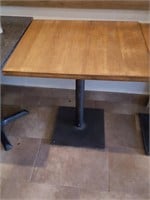 wooden top tables 24 x 27"