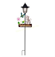 Crosslight $35 Retail Welcome Cat Butterfly Solar