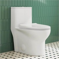 Eridanus Tucson 1-Piece Dual Flush Toilet  White