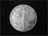 1942-D Walking Liberty Silver Half Dollar-