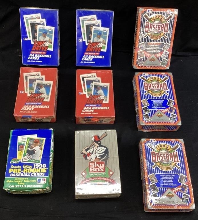 ASSORTED BASEBALL CARDS FACTORY SEALED, DOUBLE A