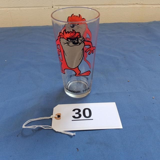 Tasmanian Devil Cartoon Glass