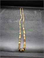 Hand Crafted 23" Steer Horn Bead Necklace Korea