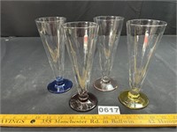 Colored Glass Pilsner Glasses