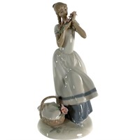 "Cecelia the Carnation Maiden" Porcelain Sculpture