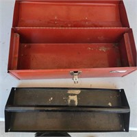 Vintage Metal Red Tool Box