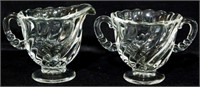 Fostoria Colony Creamer & Sugar 3.5"