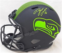 Tyler Lockett Autographed  Black Speed Helmet