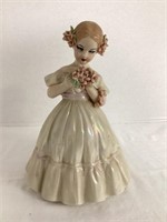 Vintage Ceramic Flower Girl