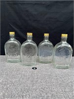 Log Cabin 1776 Americana Glass Bottles