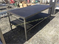 HEAVY DUTY TWO TIER DISPLAY TABLE STEEL