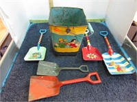 TIN SAND PAIL & SHOVELS