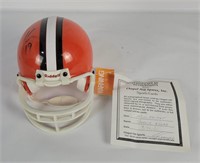 Nfl Browns Bernie Kosar Signed Mini Helmet