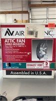 Air Vent Inc. Attic Fan Gable Mounted