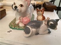 Lot of ceramic cats - beswick, nao