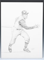 GREGORY PERILLO DRAWING OF ROBERTO CLEMENTE