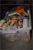 TOTE OF COOK BOOKS