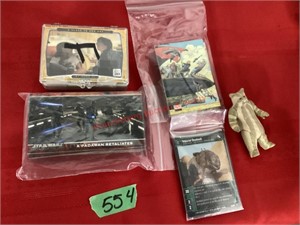 Assorted Star Wars Collector Cards & Action