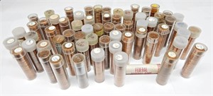 64 ROLLS of LINCOLN MEMORIAL CENTS - 1959 to 1978