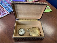 2 Watches & Jewelry Box