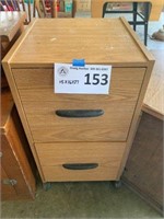 2 Drawer Wood File Cabinet 15x16x27