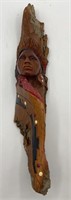 Native American Wooden Carved Bust