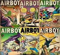 6 Golden Age Airboy Comics