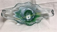 Hand blown candy dish from Italy