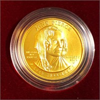 2010-W $10 Jane Pierce Gold Coin 1/2Oz UNC