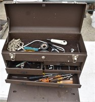 Metal Tool Box & Contents