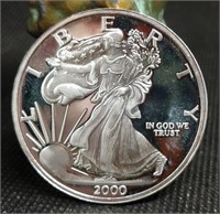 S: 1 OZ SILVER .999 ROUND IN STYLE OF SILVER EAGLE