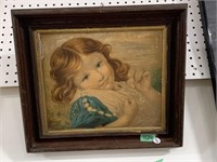 Framed Art - Portrait Of Girl 15 X 17 " (some