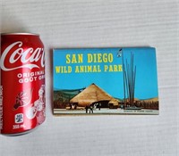 vintage 70s san diego wild park postcard booklet