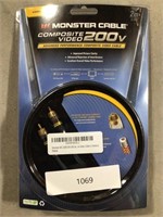 Monster cable composite video 200v new/ sealed