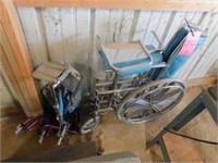 Wheelchair w/ leg extensions