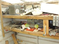 Contents of Left Side Shelves of Shed