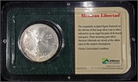 1993 SILVER MEXICAN LIBERTAD IN LITTLETON HOLDER