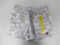 Champion Women's SM Shorts, White/Grey