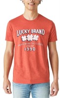 Lucky Brand Men's LG Graphic Tee, Red