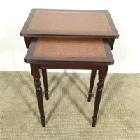 Leather Top (2 pc) Nested Tables