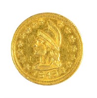 1849 "Coins Of The Golden West" $1.00 Token.