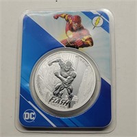 2023 DC FLASH SAMOA 1 OZ SILVER $5