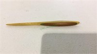 Beautiful carved wooden letter opener measuring