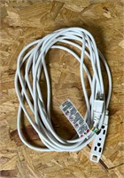 25FT White Extension Cord, New