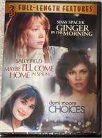 NEW SEALED DVD- 3 FULL LENGTH MOVIES