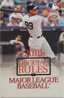 2018 Official Rules Major League Baseball Book