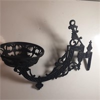 1881 Band H cast candle holder