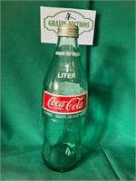 1 Liter Coca Cola Bottle 9” tall